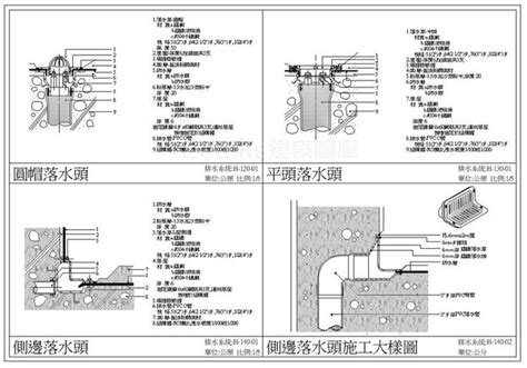 排水溝設計圖|【排水系統CAD施工大樣圖】